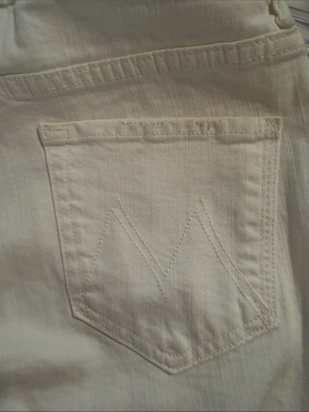 MOTHER SUPERIOR The Lil Kick It Jeans Totally Innocent White Size 29 NWOT - Picture 14 of 14